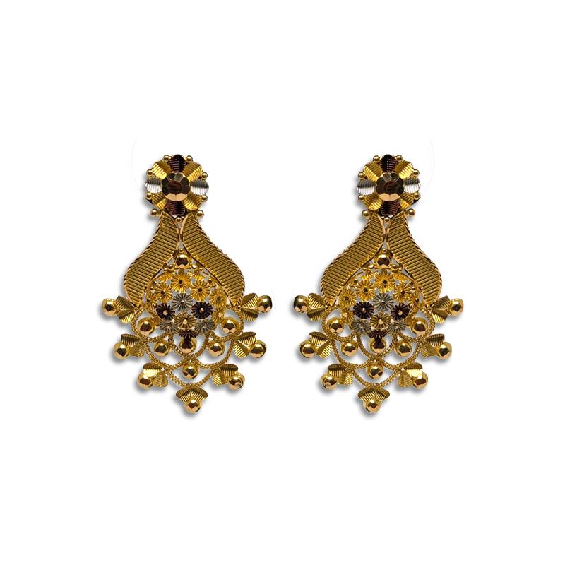 Gold Earrings Tops Designs For Women